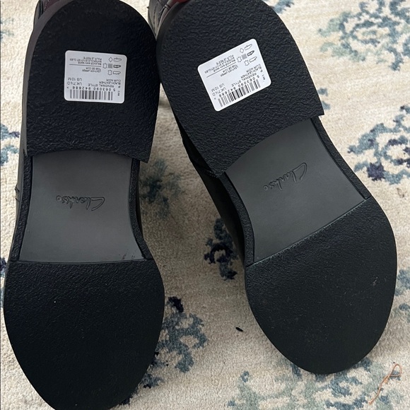 Clarks Renewal Black Leather Ankle Boots with Buckle size 10, NWOT, no box - Picture 5 of 7